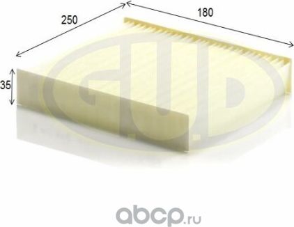 Фильтр салона (G.u.d). Артикул GCF25012