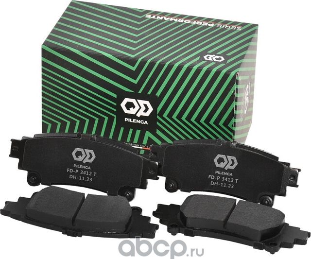 Колодки тормозные дисковые задние Performante (Pilenga). Артикул FDP3412T