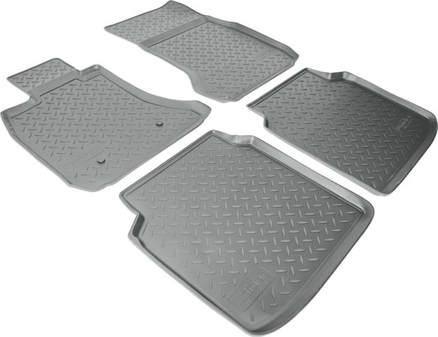 Коврики Норпласт для салона BMW 7 F02 Long V 2008-2015 СЕРЫЕ. Артикул NPL-Po-07-41-G