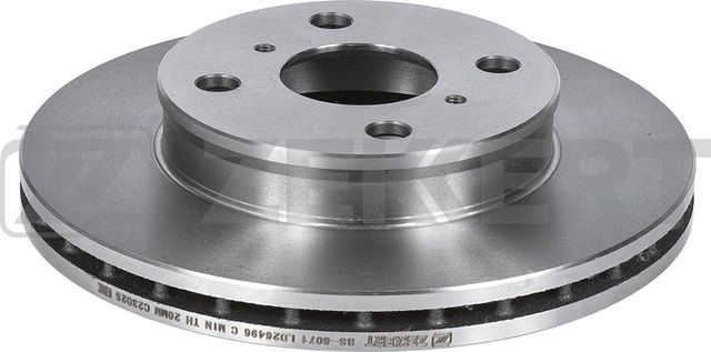 Тормозной диск Zekkert передний для Toyota Carina VII (T210) 1996-2001. Артикул BS-6071