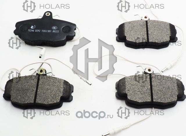 Колодки торм. диск. перед. с датчиком  к-т. для а (Holars). Артикул HLBP0015