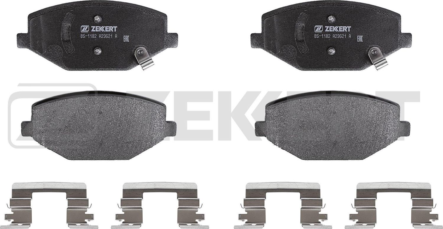 Тормозные колодки Zekkert передние для Geely Coolray I 2020-2026. Артикул BS-1182