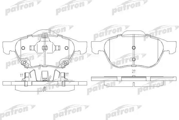 Тормозные колодки Patron. Артикул PBP1447