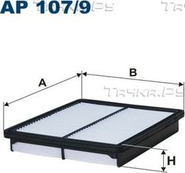 Воздушный фильтр Filtron для Hyundai Santa Fe II 2010-2012. Артикул AP 107/9