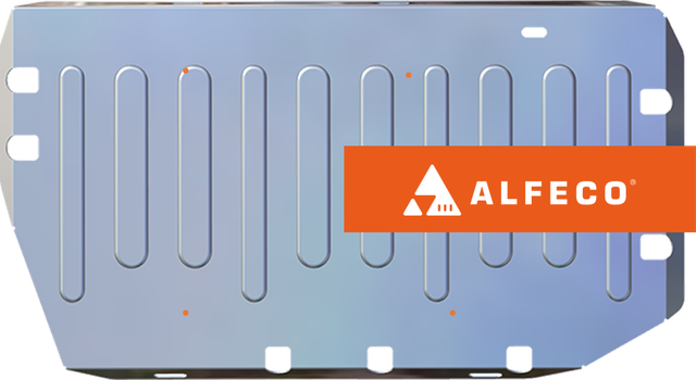 Защита алюминиевая Alfeco (4мм) для топливного бака Chery Tiggo 4 рестайлинг 2018-2026. Артикул ALF.02.25AL4