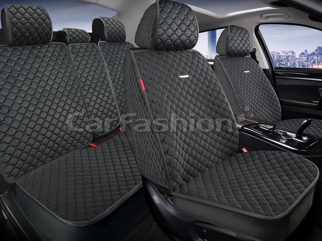 Накидки универсальные CarFashion Polo Plus для авто, цвет Темно-серый. Артикул 27339