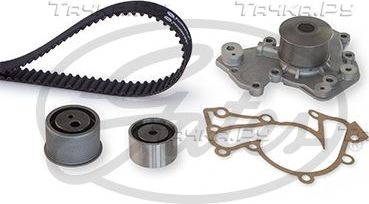 Помпа (водяной насос) с комплектом ремня ГРМ Gates PowerGrip® для Hyundai Sonata IV (EF) 1998-2004. Артикул KP15555XS