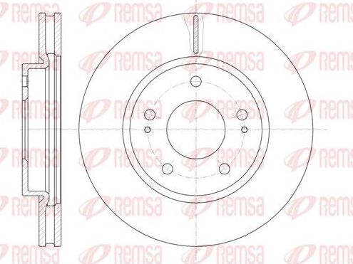 Тормозной диск Remsa. Артикул 61229.10