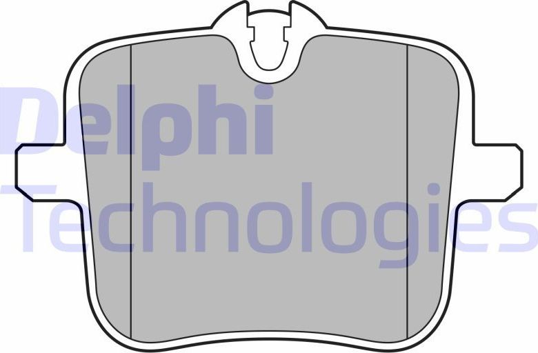 Тормозные колодки Delphi (Low-Metallic). Артикул LP3617