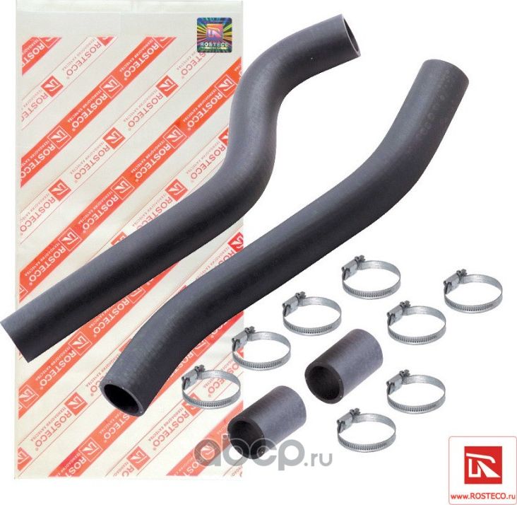 Патрубоки радиатора (комплект) (Rosteco) Rosteco. Артикул 20154