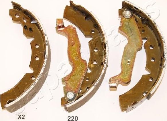 Тормозные колодки Japanparts задние для Toyota Carina E 1996-1997. Артикул GF-220AF