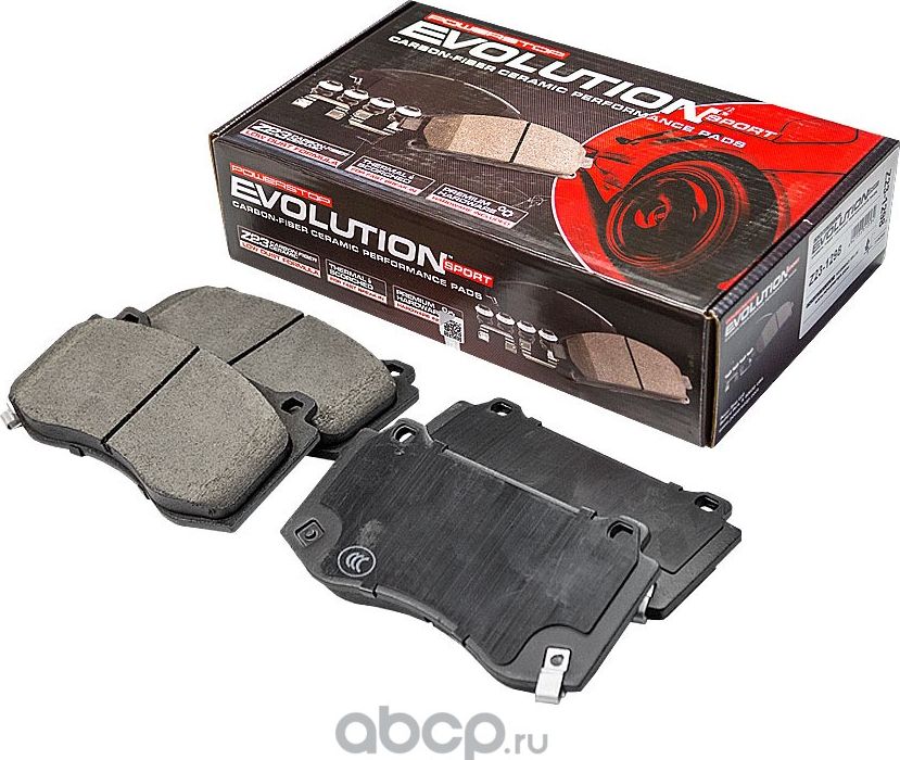 ПЕРЕДНИЕ КЕРАМИЧЕСКИЕ КОЛОДКИ EVOLUTION SPORT Z23 (Powerstop). Артикул 231298