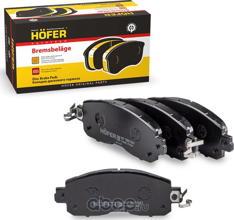 Колодка тормозная передняя Nissan Teana III 2013- (D10603TA0A) (Hofer). Артикул HF350541