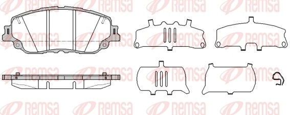 Тормозные колодки Remsa. Артикул 1787.10