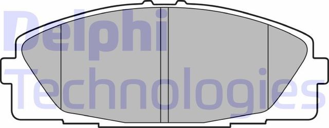 Тормозные колодки Delphi (Low-Metallic). Артикул LP3519