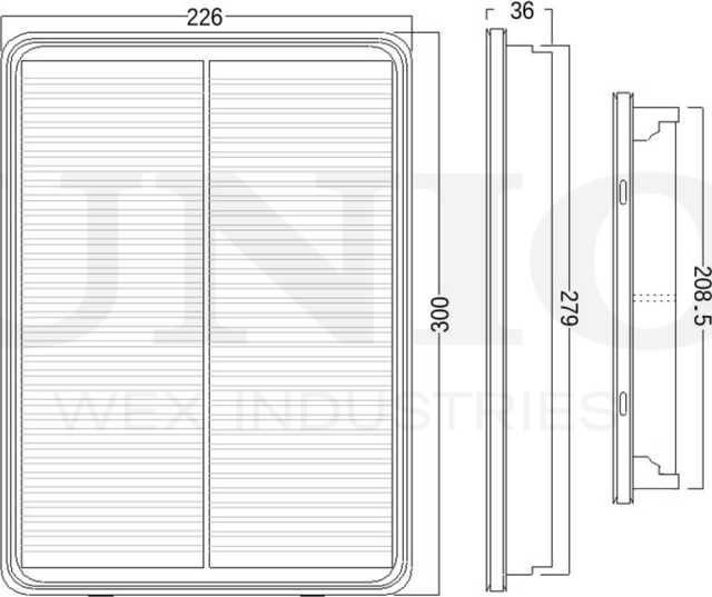 Фильтр воздушный (Unio). Артикул FLT-10224