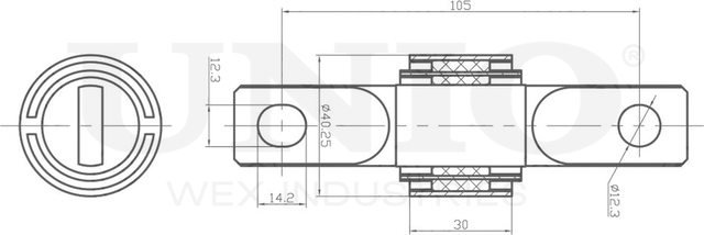 Сайлентблок рычага подвески (Unio). Артикул RMP-20283