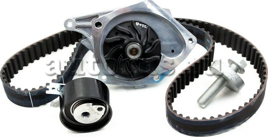 Помпа (водяной насос) с комплектом ремня ГРМ Renault для Renault Kangoo II 2008-2026. Артикул 119A02421R