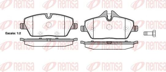 Тормозные колодки Remsa. Артикул 1131.10