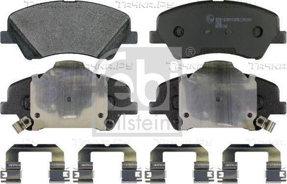 Тормозные колодки Febi Bilstein передние для Kia Rio IV 2017-2026. Артикул 170635
