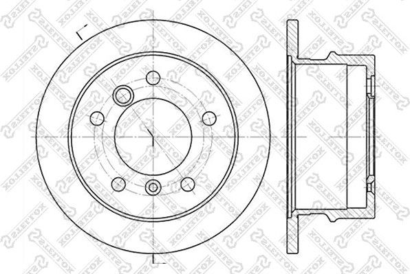 Тормозной диск Stellox. Артикул 6020-3337-SX