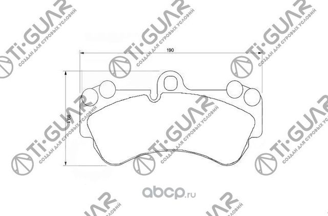 Тормозные колодки (TI-Guar). Артикул TG1547C
