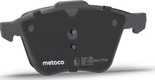Колодки тормозные передние к-кт (Metaco). Артикул 3000382