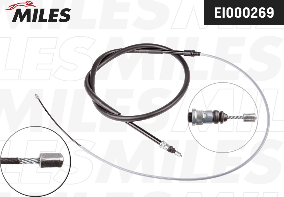 Трос ручника (тросик ручного тормоза) Miles. Артикул EI000269