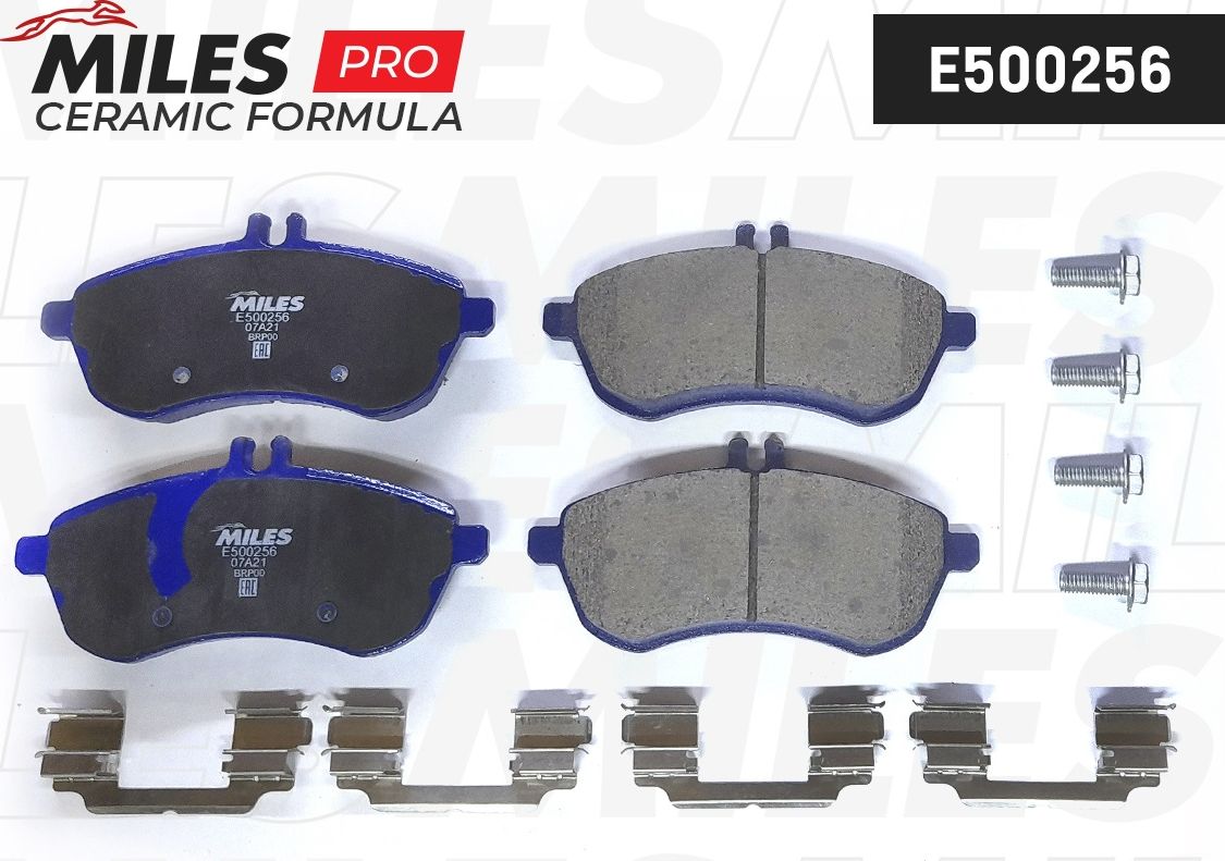 Тормозные колодки Miles (Керамика). Артикул E500256