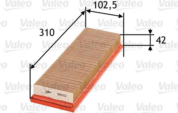 Воздушный фильтр Valeo. Артикул 585002