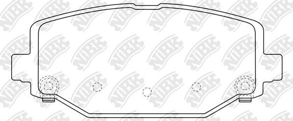 Тормозные колодки NiBK задние для Fiat Freemont 2011-2016. Артикул PN53005