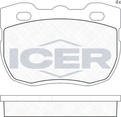 Тормозные колодки Icer. Артикул 140800