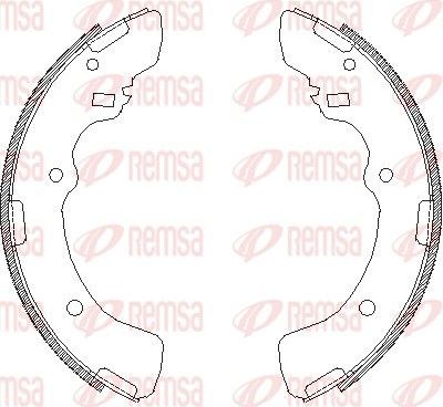 Тормозные колодки Remsa задние для Mitsubishi L400 1995-2005. Артикул 4379.00