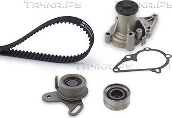 Помпа (водяной насос) с комплектом ремня ГРМ Gates PowerGrip® для Kia Spectra II 2004-2009. Артикул KP15479XS
