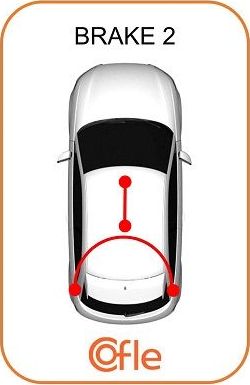 Трос ручника (тросик ручного тормоза) Cofle передний для Fiat Ducato I 1988-1994. Артикул 1171.4