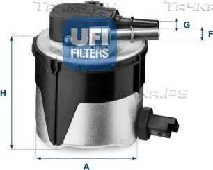 Топливный фильтр UFI для Ford Focus II 2005-2012. Артикул 55.170.00