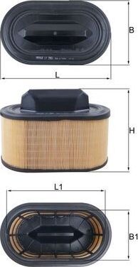 Воздушный фильтр Mahle. Артикул LX 2966