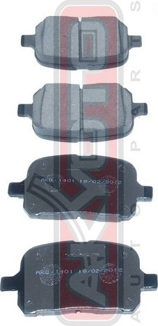 Тормозные колодки Akyoto Packing AKYOTO. Артикул AKD-1401