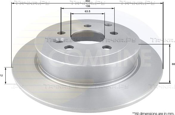 Тормозной диск Comline COATED. Артикул ADC1326