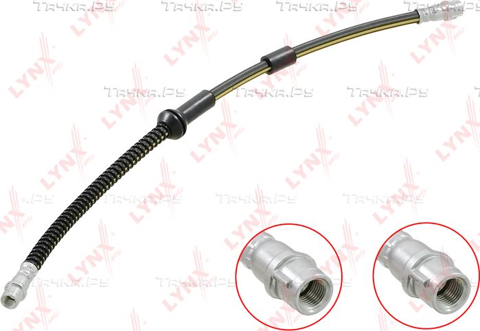 Тормозной шланг LYNXauto передний для Porsche Cayenne I (955) 2002-2010. Артикул BL-3139
