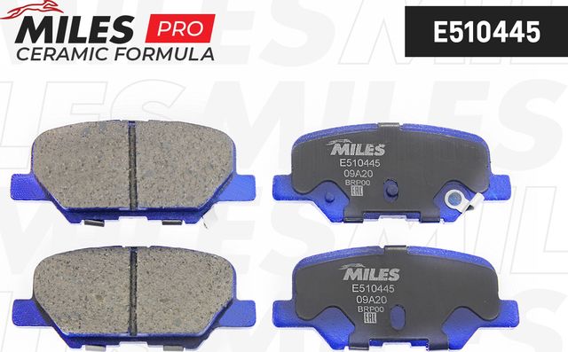 Тормозные колодки Miles (Керамика). Артикул E510445