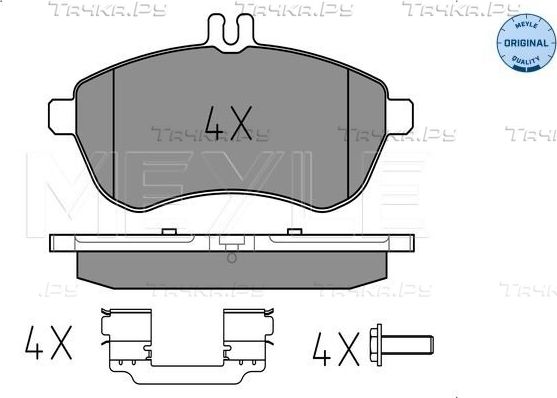 Тормозные колодки Meyle Original. Артикул 025 243 0620/K1