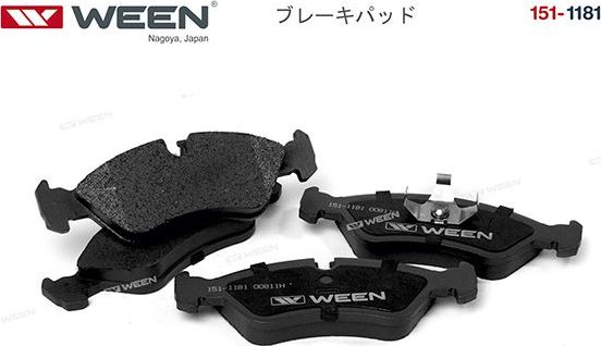 Тормозные колодки WEEN передние для Daewoo Espero 1991-1999. Артикул 151-1181