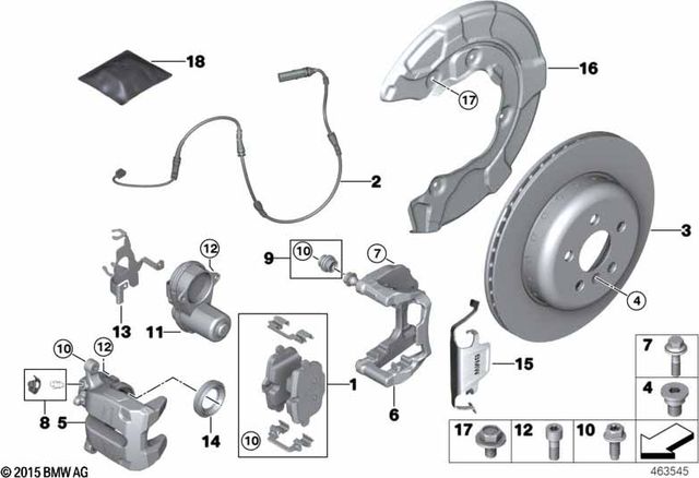 Тормозной диск BMW. Артикул 34206896674