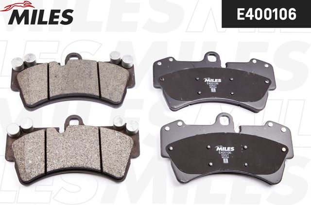 Тормозные колодки Miles (Low-Metallic). Артикул E400106