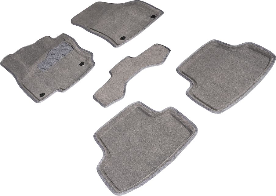 Коврики Seintex 3D ворсовые для салона Skoda Karoq 2019-2026 СЕРЫЕ. Артикул 94879