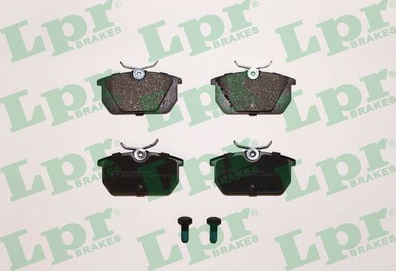 Тормозные колодки LPR задние для Fiat Marea 1996-2002. Артикул 05P101