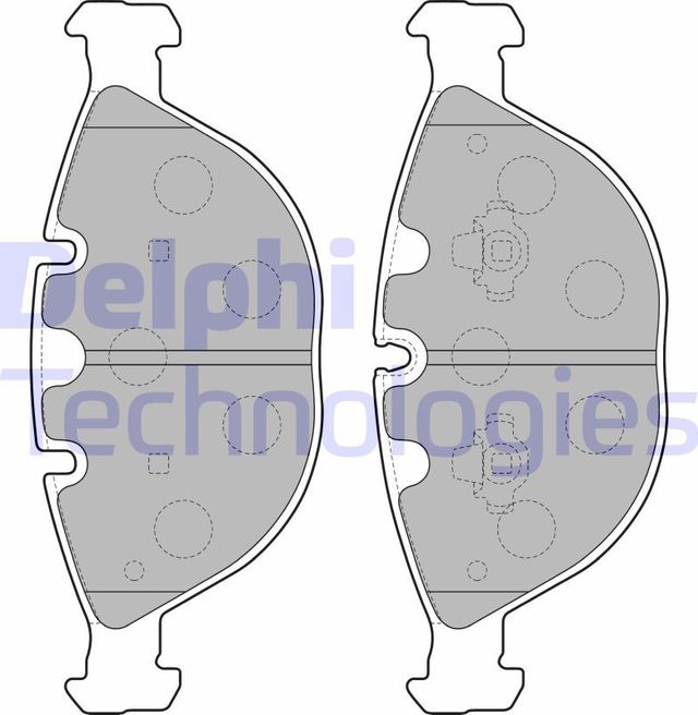 Тормозные колодки Delphi (Low-Metallic). Артикул LP1798