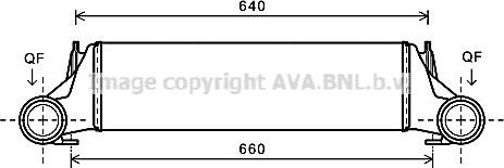 Интеркулер AVA. Артикул BW4421