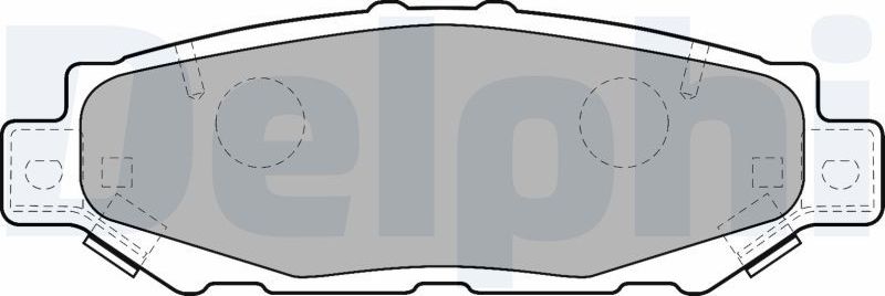 Тормозные колодки Delphi (Low-Metallic). Артикул LP1508